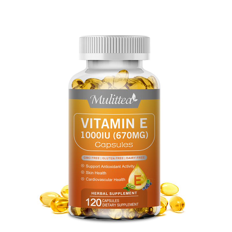 1000IU Vitamin E Capsules Supports Skin, Hair, Immune & Eye Health Antioxidant