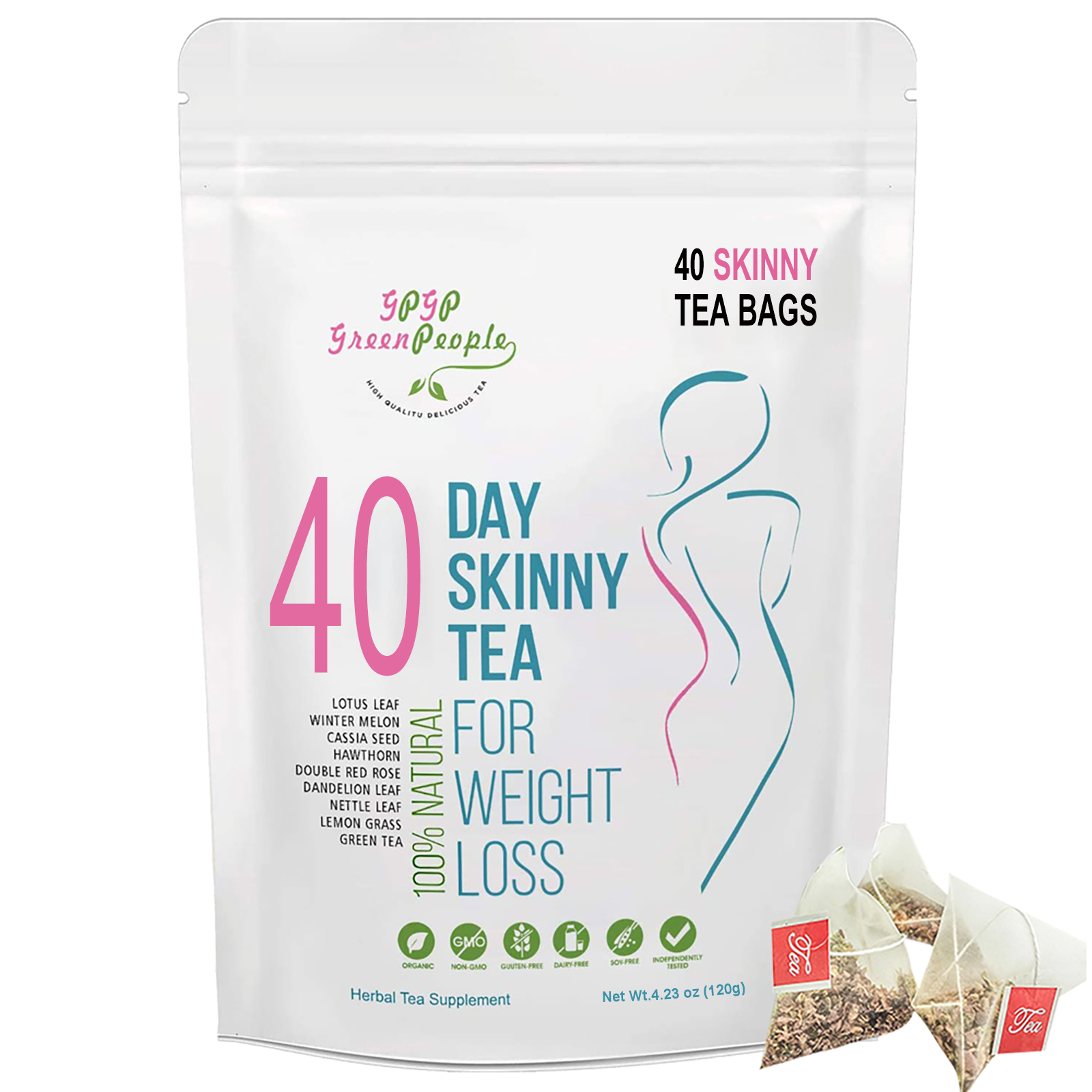 Night Time Fat Burner Capsules and Skinny Tea Boost Metabolism Burn Fat Detox