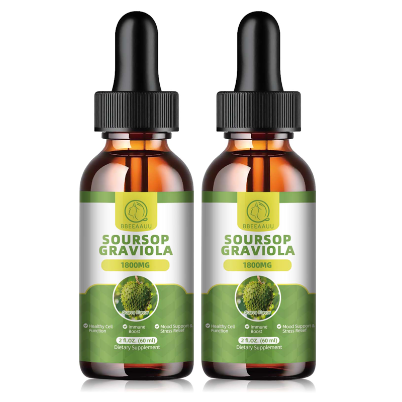 60ml Soursop Graviola Extract with Vitamin C Liquid Drops Supports Immune Boost