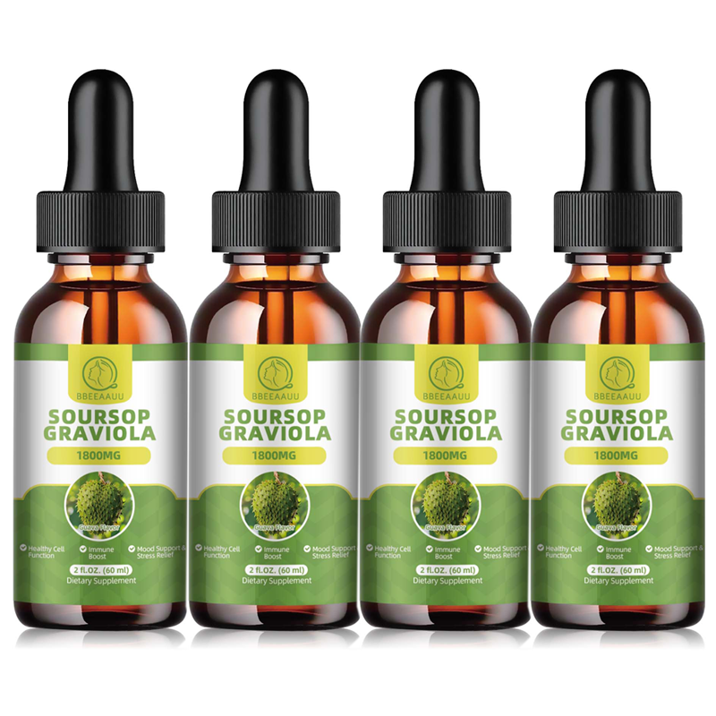 60ml Soursop Graviola Extract with Vitamin C Liquid Drops Supports Immune Boost