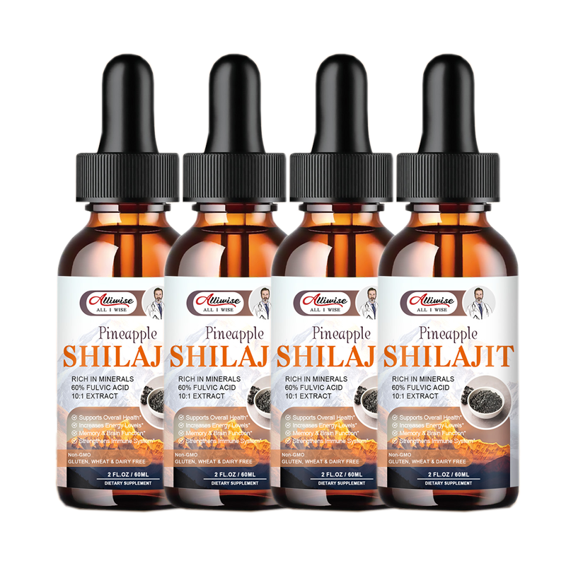 Organic Shilajit  Supplement with Ashwagandha Ginseng Saw Palmetto Chaga Extract