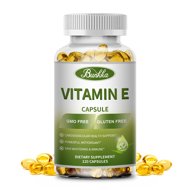 1/2/4*120 Vitamin E 400 IU Softgels, Supports Antioxidant Health & Immune System