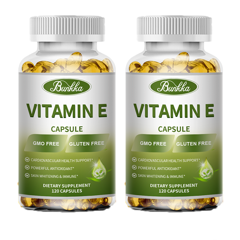 1/2/4*120 Vitamin E 400 IU Softgels, Supports Antioxidant Health & Immune System