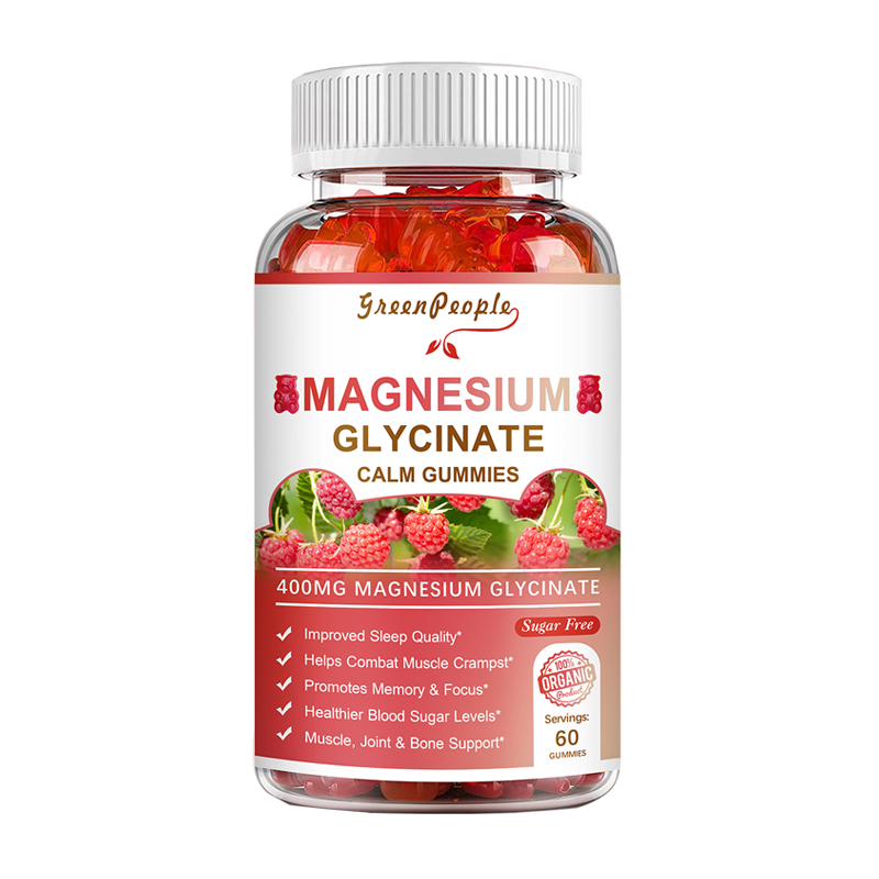 Magnesium Glycinate Gummies 400mg Sugar Free Magnesium Potassium Supplement