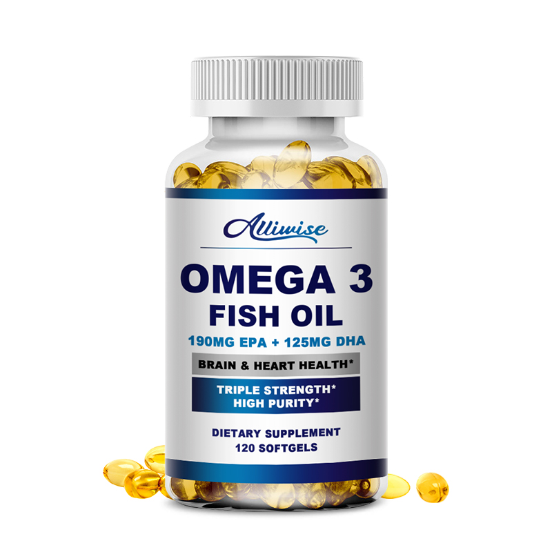 Omega 3 Fish Oil Capsules 60/120pcs, 3* Strength Joint Support ,with EPA & DHA