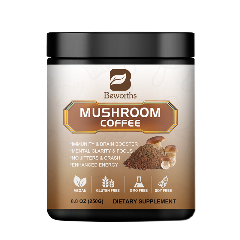 10 in 1 Mushroom Coffee Organic Mushroom Extract Supplement 500G-80 Servings