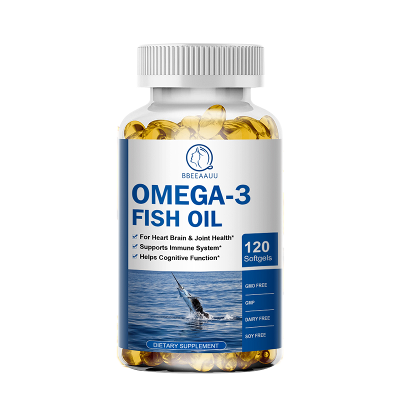 Omega 3 Fish Oil Capsules EPA & DHA Supports Immune, Brain Heart Health