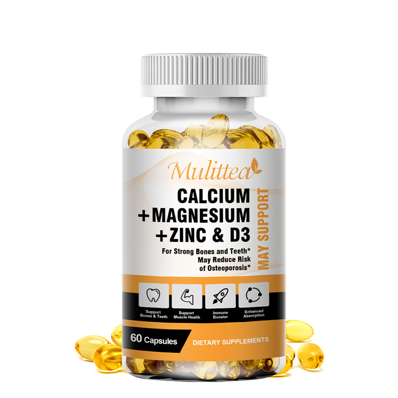 Calcium Magnesium Zinc with Vitamin D3 Capsules Support Bones & Teeth 60Pcs - Picture 9 of 9