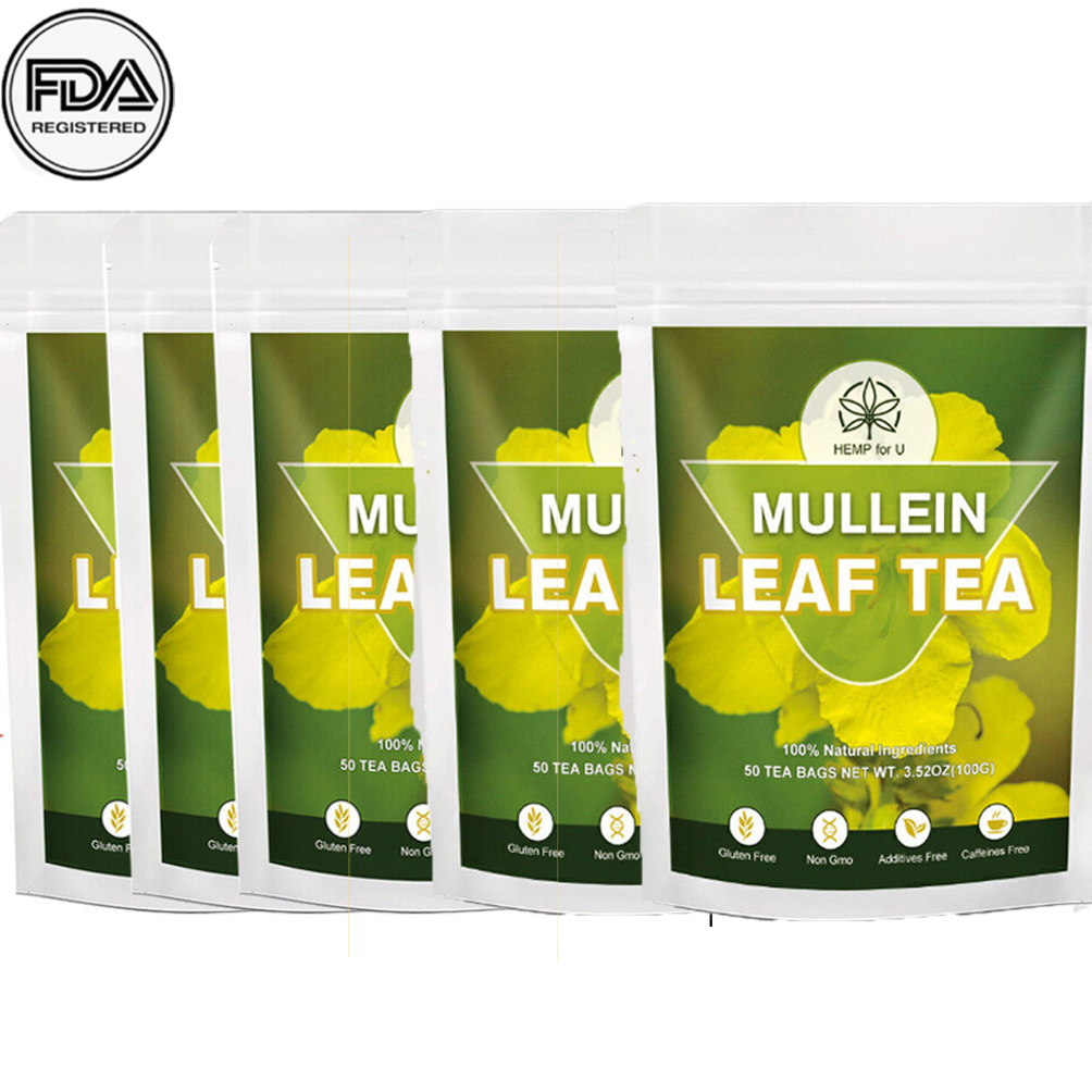 50/150/250 Mullein Leaf Tea Bags Lung Cleanse Detox Herbal Enhance Immunity - Picture 12 of 12