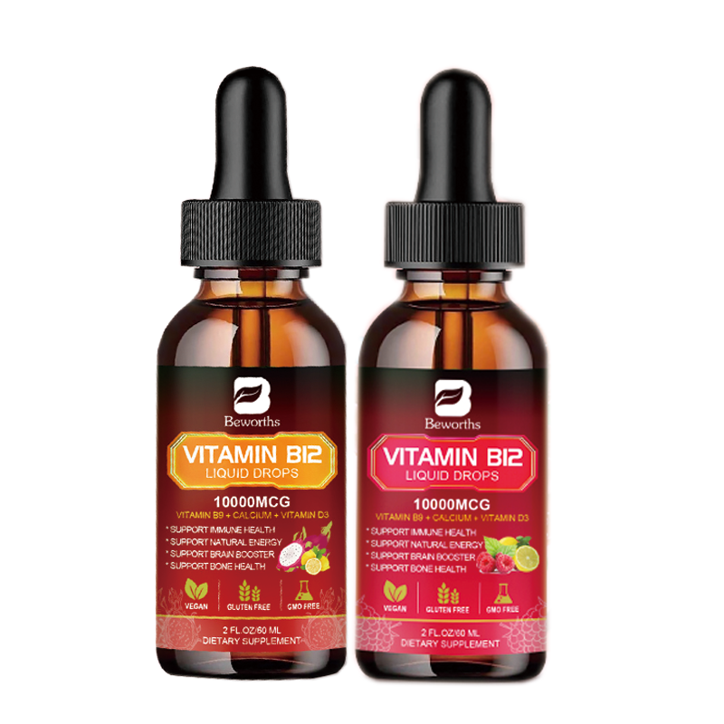 Vitamin B12 (Methylcobalamin) Plus Vitamn B9 D3 Drop Energy, Mood Immune Support - Picture 14 of 14