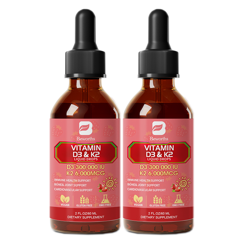 Vegan D3 K2 Vitamin 10000 IU Liquid Drops  200mcg K2 MK7 Immune Bone Support - Picture 12 of 13