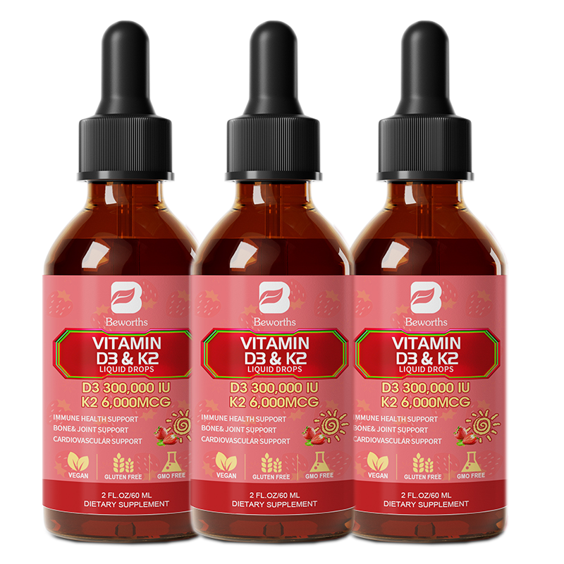 Vegan D3 K2 Vitamin 10000 IU Liquid Drops  200mcg K2 MK7 Immune Bone Support - Picture 13 of 13