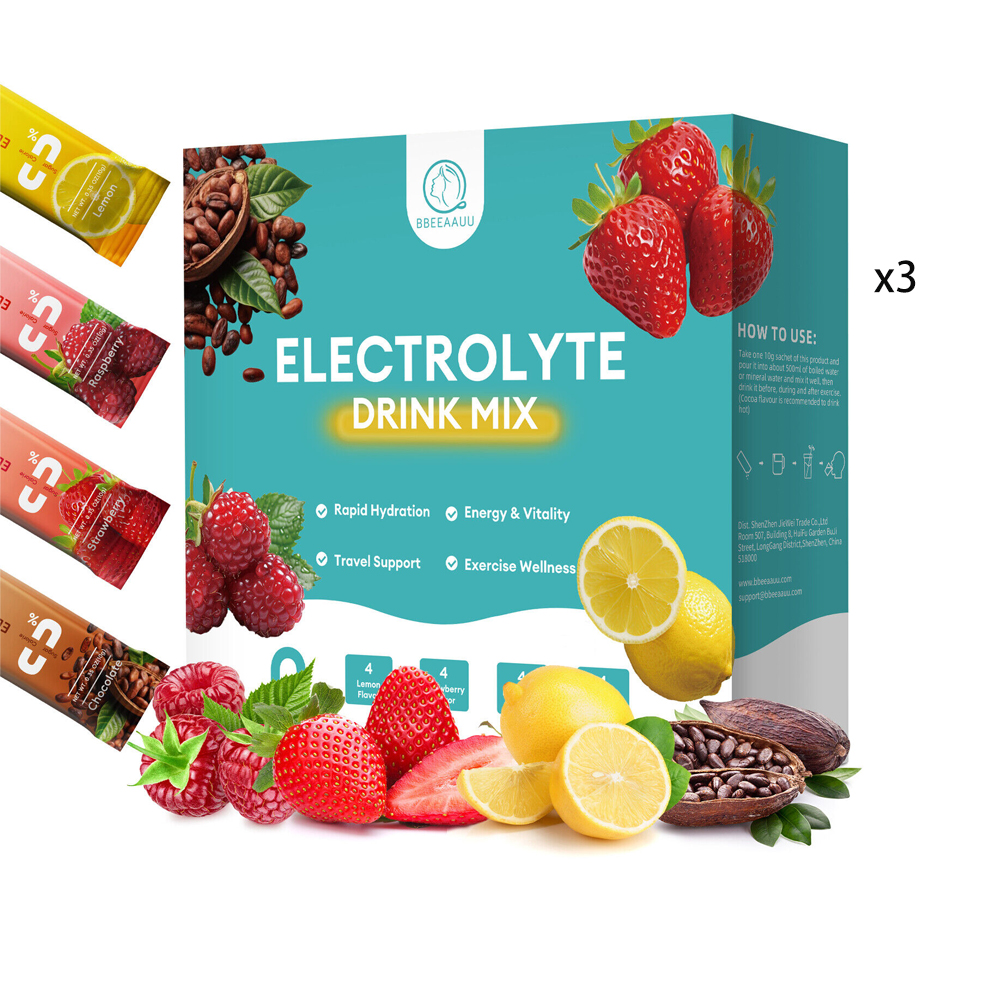 Daily Electrolyte Powder Drink Mix Variety 4 Flavors 16/48/80Stickpacks - Picture 11 of 12