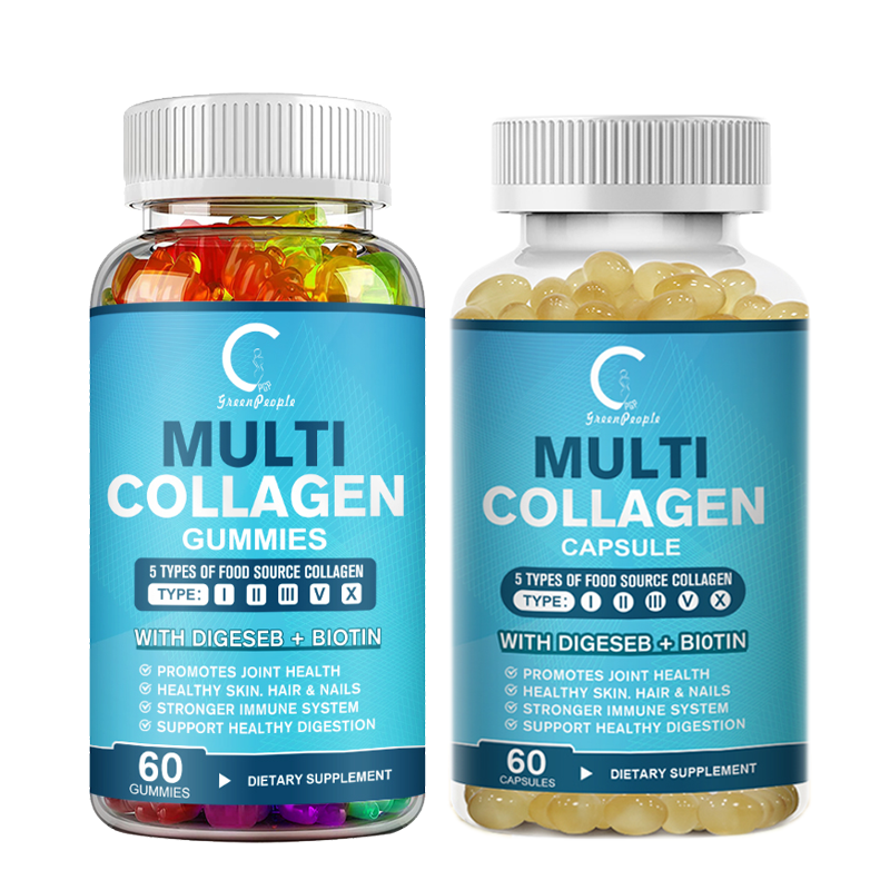 Collagen Peptides Types I, II, III, V, X Plus Vitamin C, Skin Hair Nails Support - Picture 16 of 16