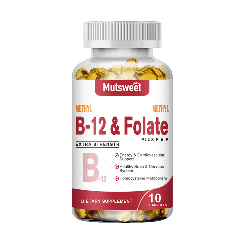 Methyl B-12 & Methyl Folate Capsules Extra Strength Votamin B6, B12 Capsules - Picture 12 of 12