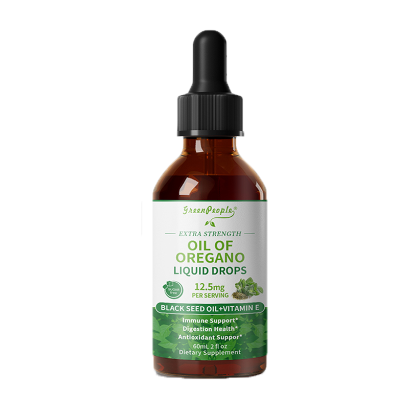 Oil of Oregano Liquid Drops 12.5mg with Black Seed Oil+Vitamin E Extra Strength