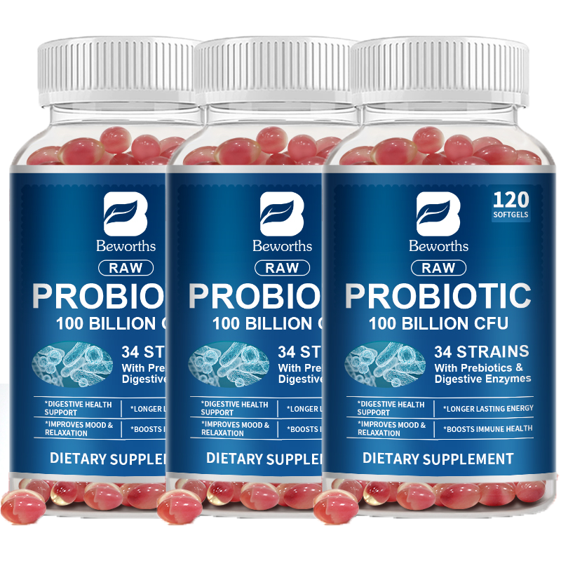 1-4 Bottles Probiotics Digestive Enzymes 100 Billion CFU Potency Immune Health - Picture 13 of 14