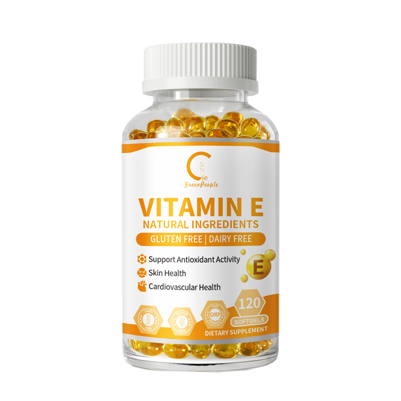 Vitamin E 1000IU - 120 Capsules - Supports Skin, Hair, Immune and Eye Health