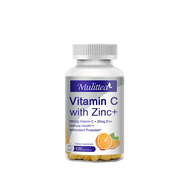 Vitamin C with Zinc 120 Capsules Antioxidant Supplements for Immune Support