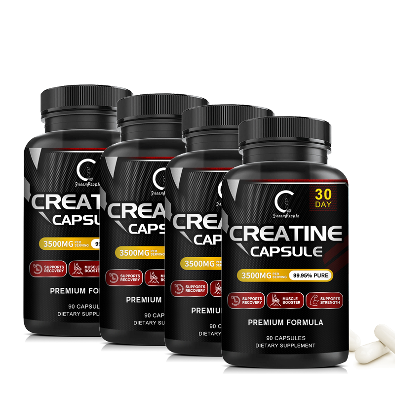 90 Pills Creatine Monohydrate Capsules 3500mg, Muscle Stregth Gaining Support