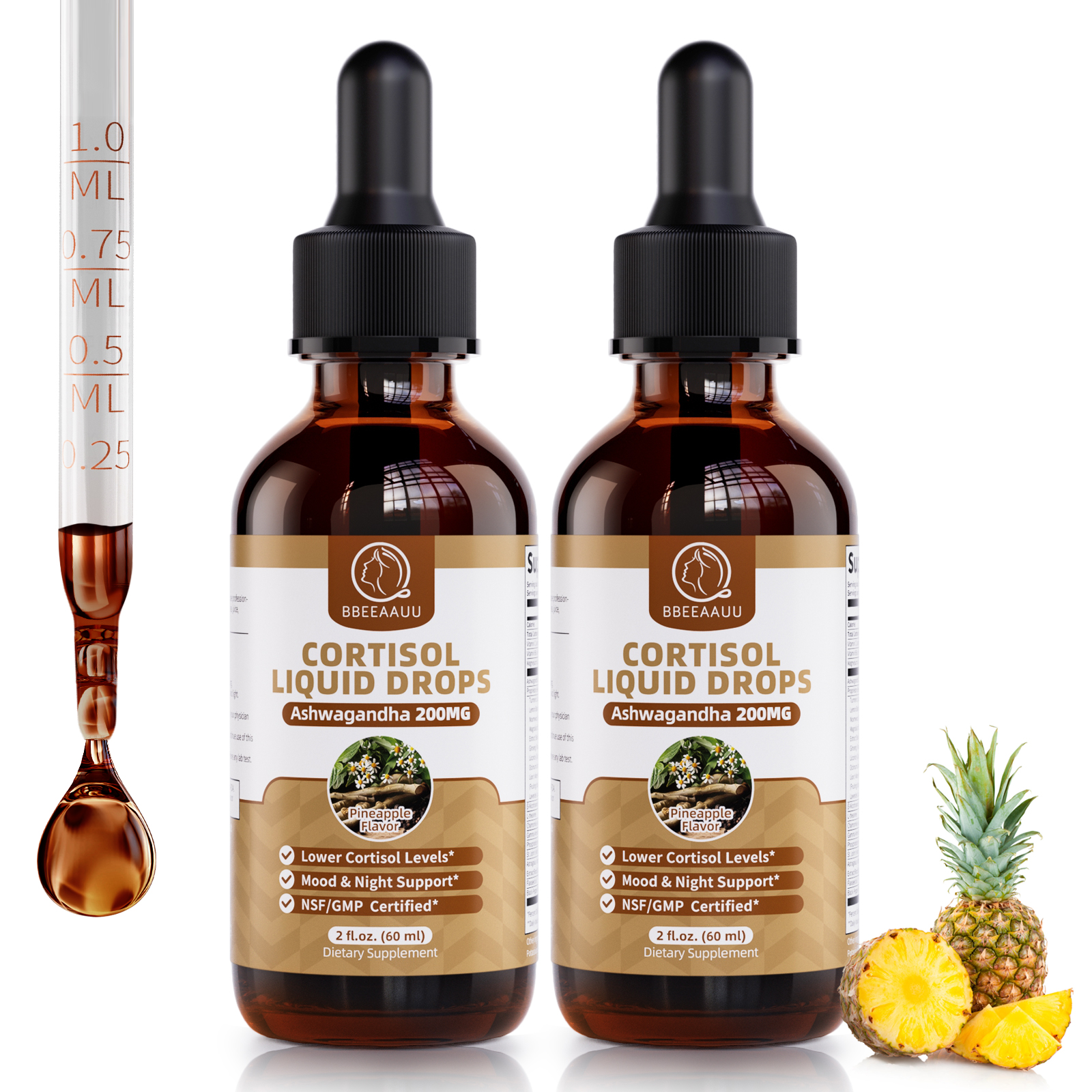 Cortisol Supplements for Women & Men Cortisol Manager Reducer Focus Energy