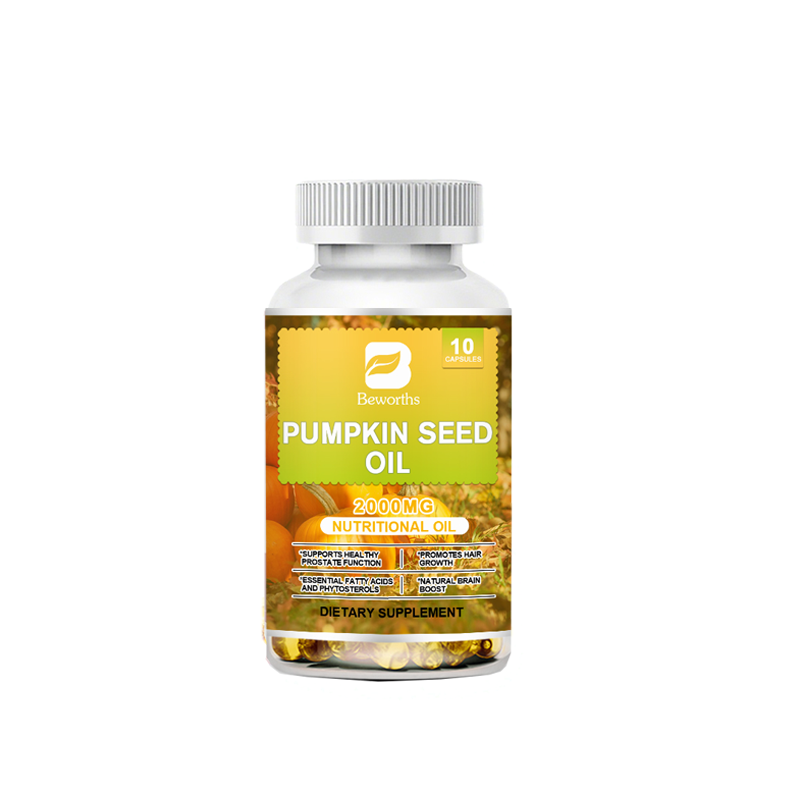Pumpkin Seed Oil Softgels 2000mg Premiun | Cold Pressed for Hair,Prostate Health - Picture 8 of 11