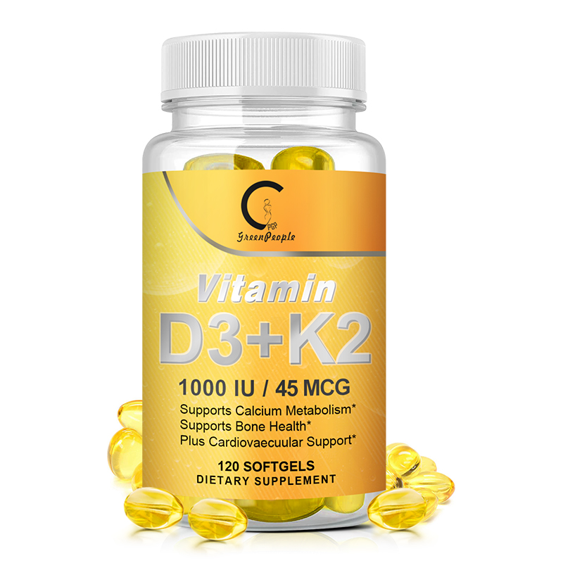 Vitamin E D3 K2 Vitamin Calcium Suppelment Vitamin Daily Wellness Supplement