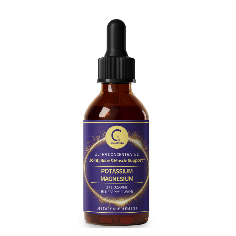 Potassium Magnesium Drops with Calcium & Zinc 60mL Liquid Mineral Supplement