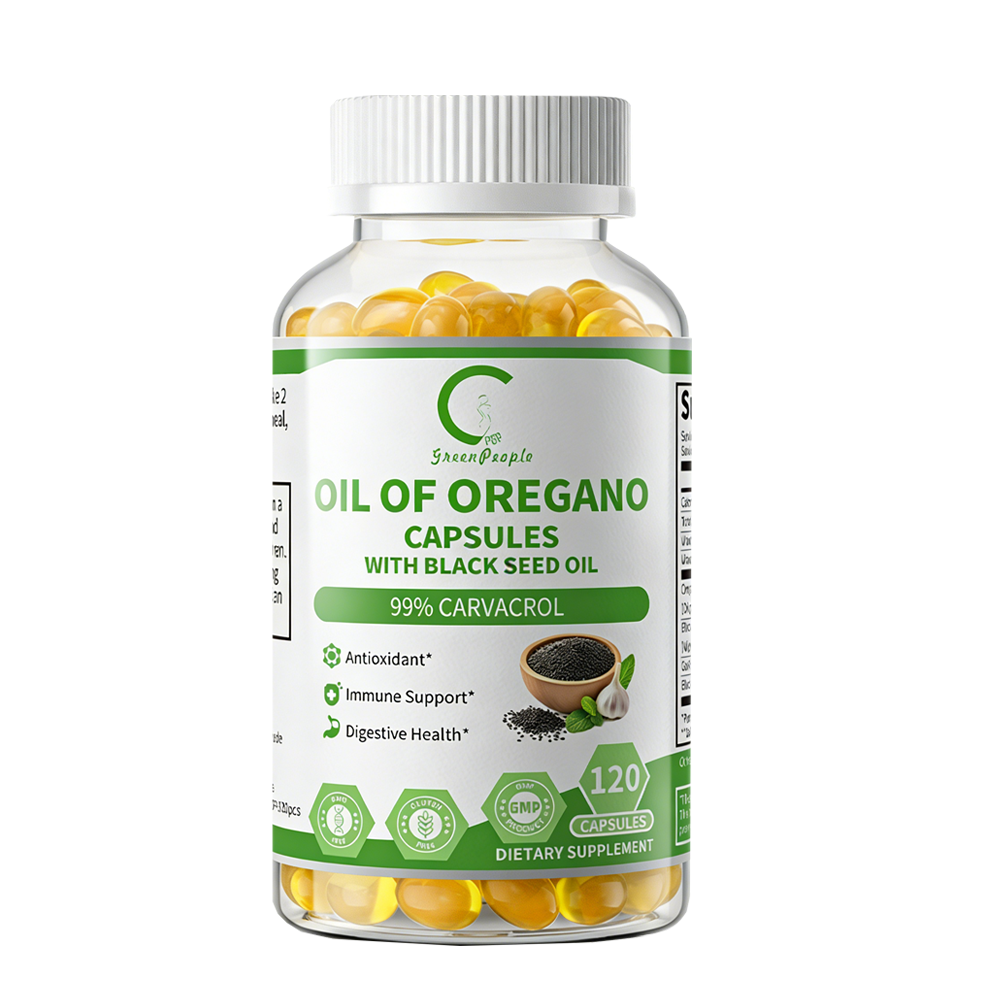 Oil of Oregano & Black Seed Softgels with Carvacrol Digestive Immune Support