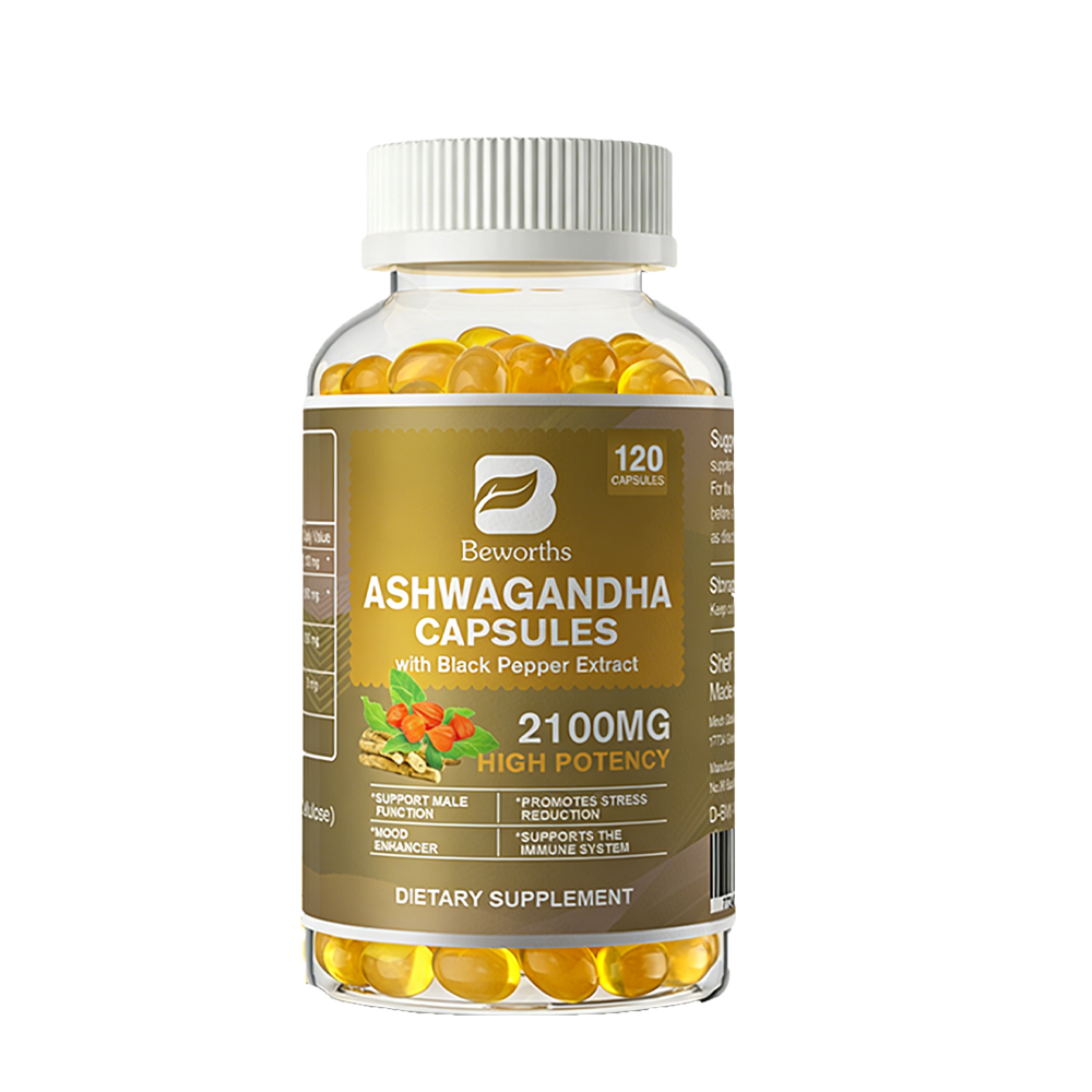 Ashwagandha Root Extract with Black Pepper Root Stress Anxiety & Mood Support