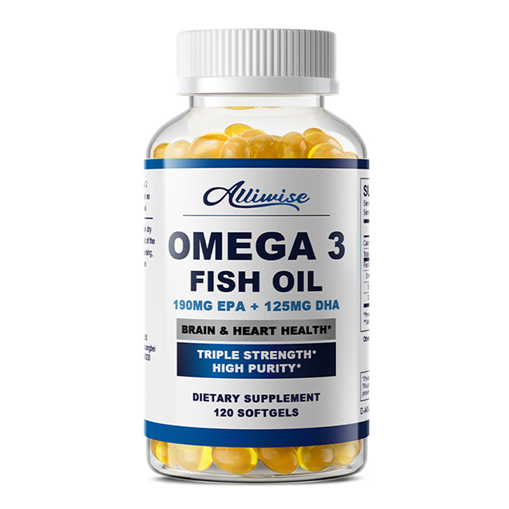 Fish Oil Omega 3 Supplements – EPA & DHA Supports Heart Health 120 Softgels
