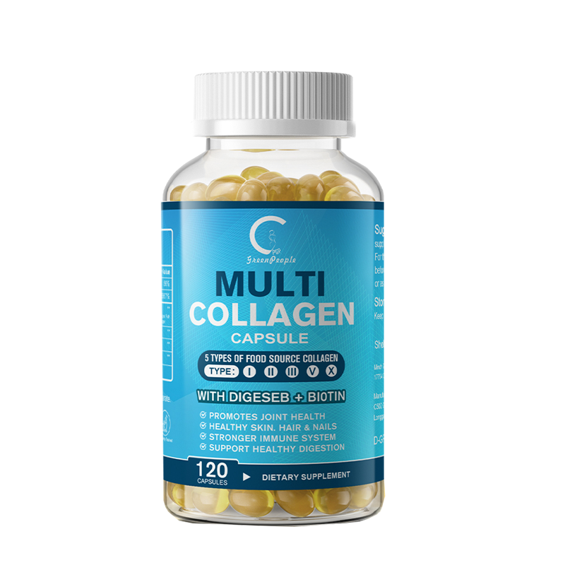 Multi-Collagen 5 Types Complex with Biotin Vitamin C for Hair, Skin & Nails