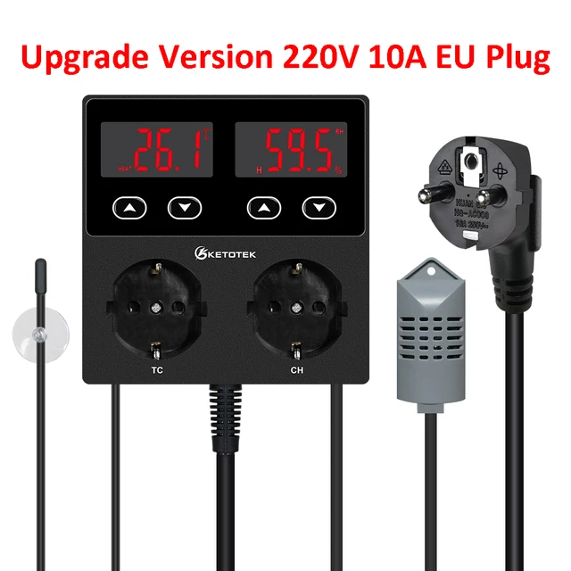 KT100pro Thermostat Hygrostat Socket Digital Temperature Control Humidity Socket - Picture 10 of 10