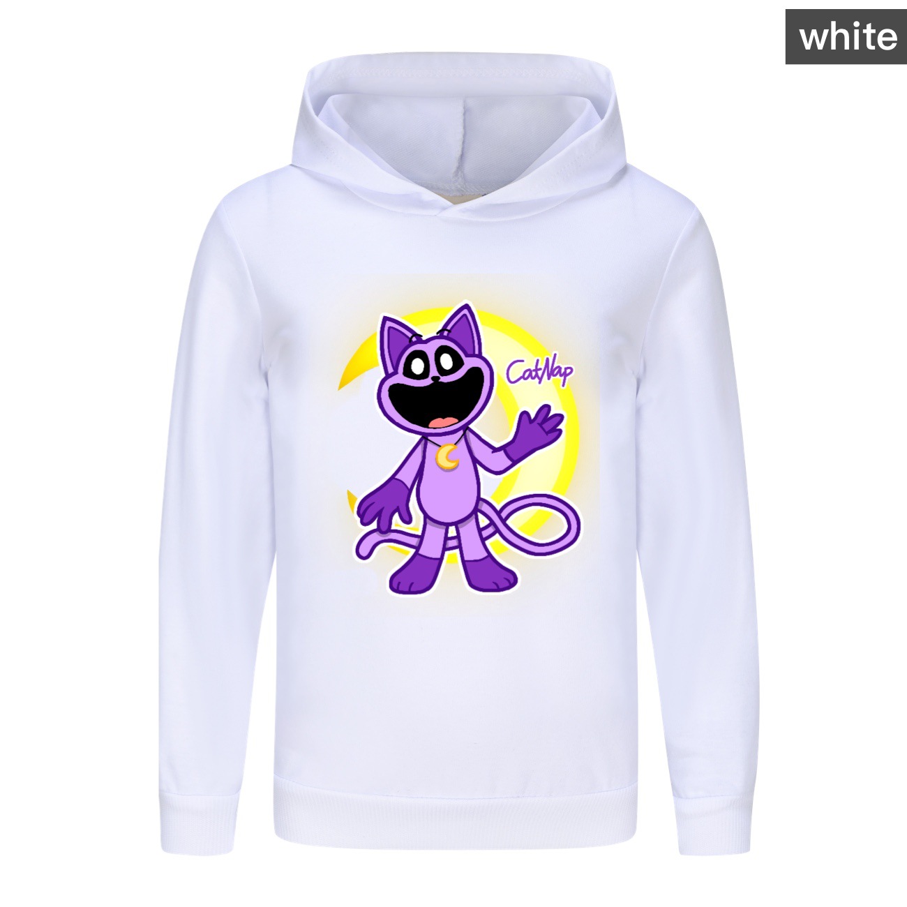 Kids Boys Girls Smiling Critters Hoodie Catnap Sweatshirt Casual Jumper Pullover - Picture 38 of 55
