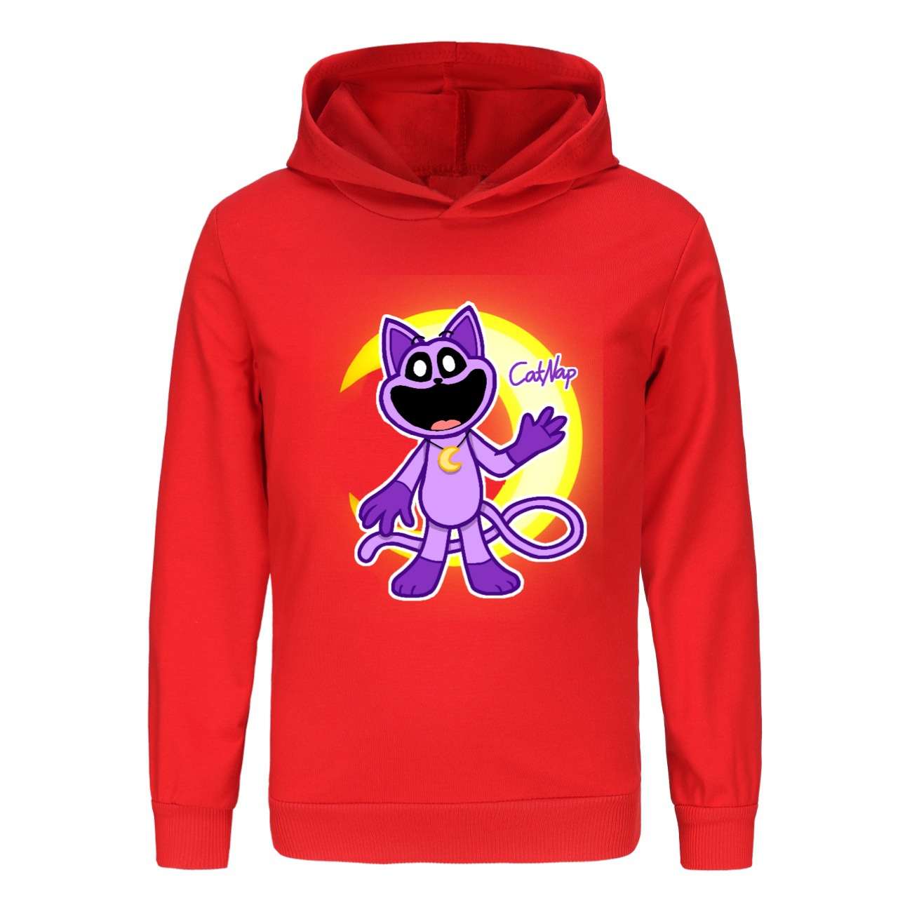 Kids Boys Girls Smiling Critters Hoodie Catnap Sweatshirt Casual Jumper Pullover - Picture 40 of 55