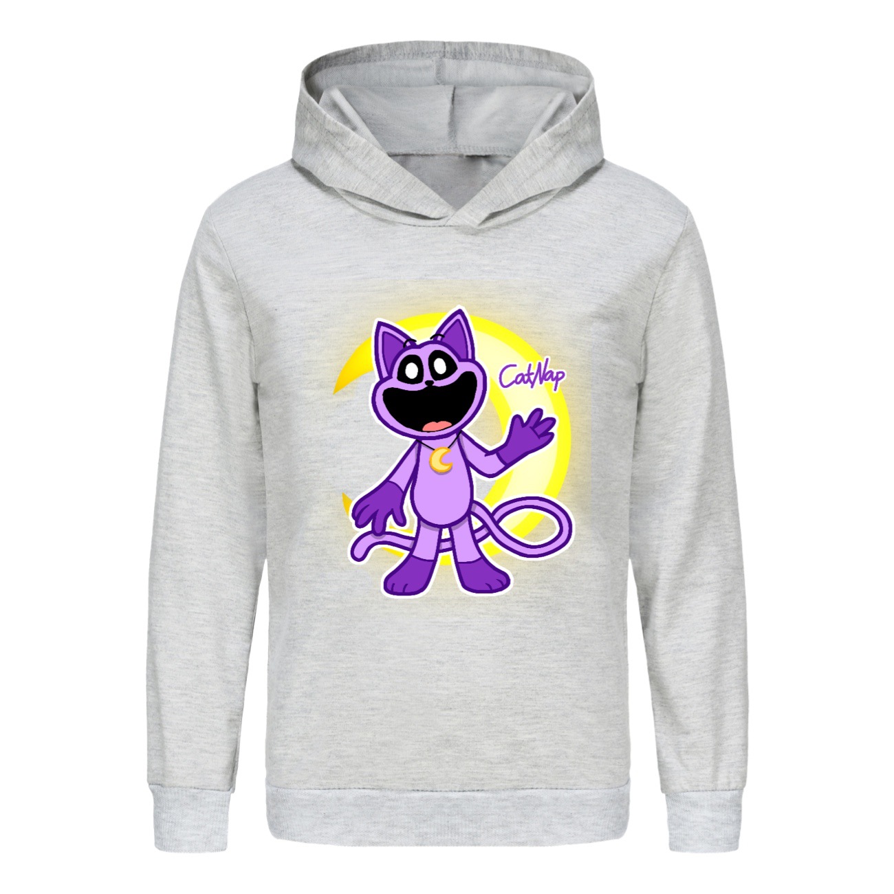 Kids Boys Girls Smiling Critters Hoodie Catnap Sweatshirt Casual Jumper Pullover - Picture 42 of 55