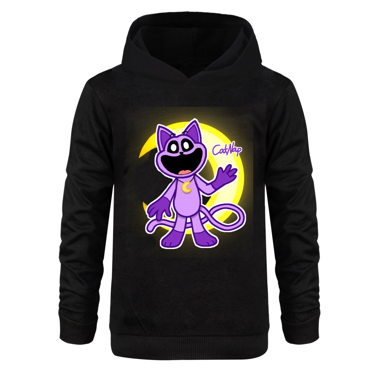 Kids Boys Girls Smiling Critters Hoodie Catnap Sweatshirt Casual Jumper Pullover - Picture 44 of 55