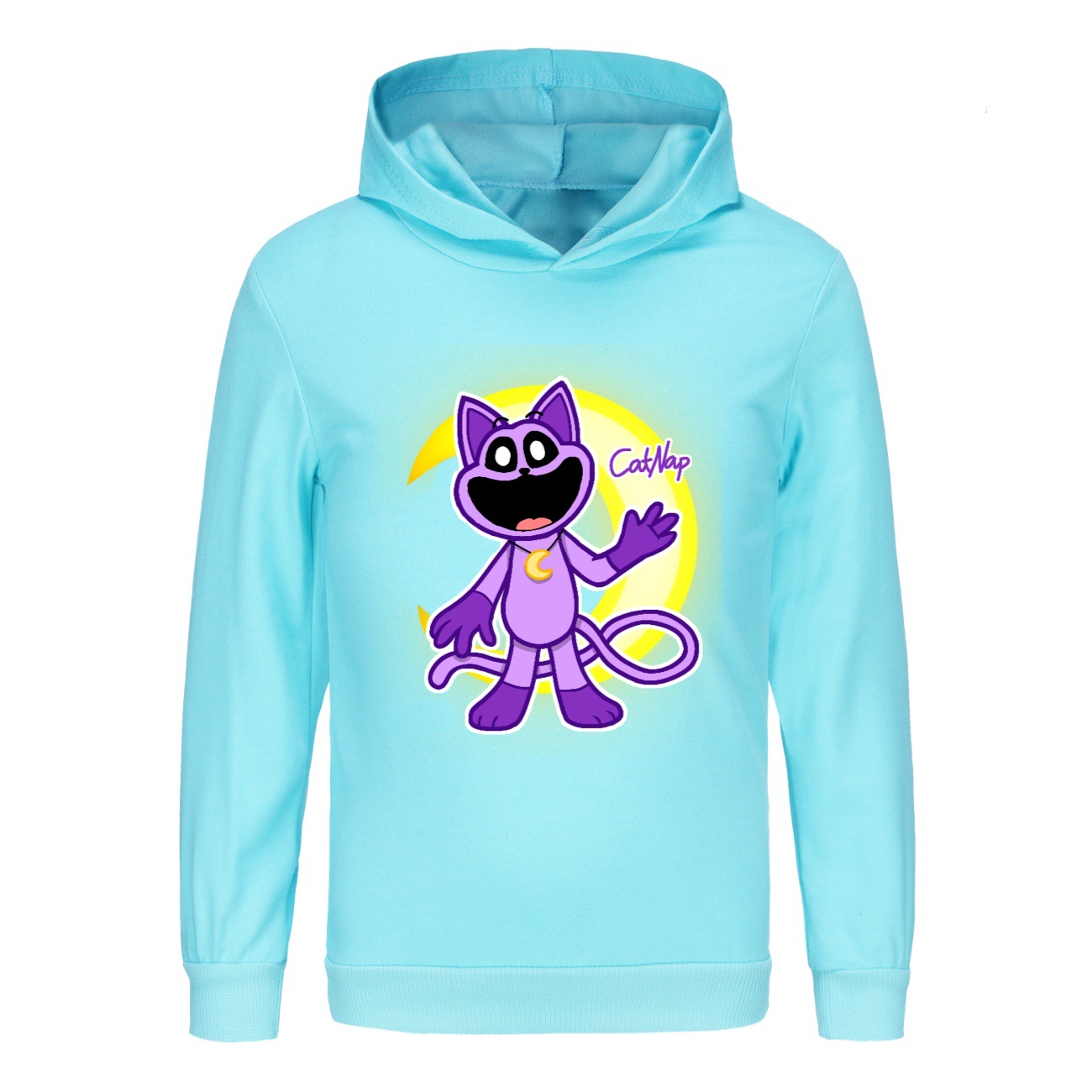 Kids Boys Girls Smiling Critters Hoodie Catnap Sweatshirt Casual Jumper Pullover - Picture 45 of 55
