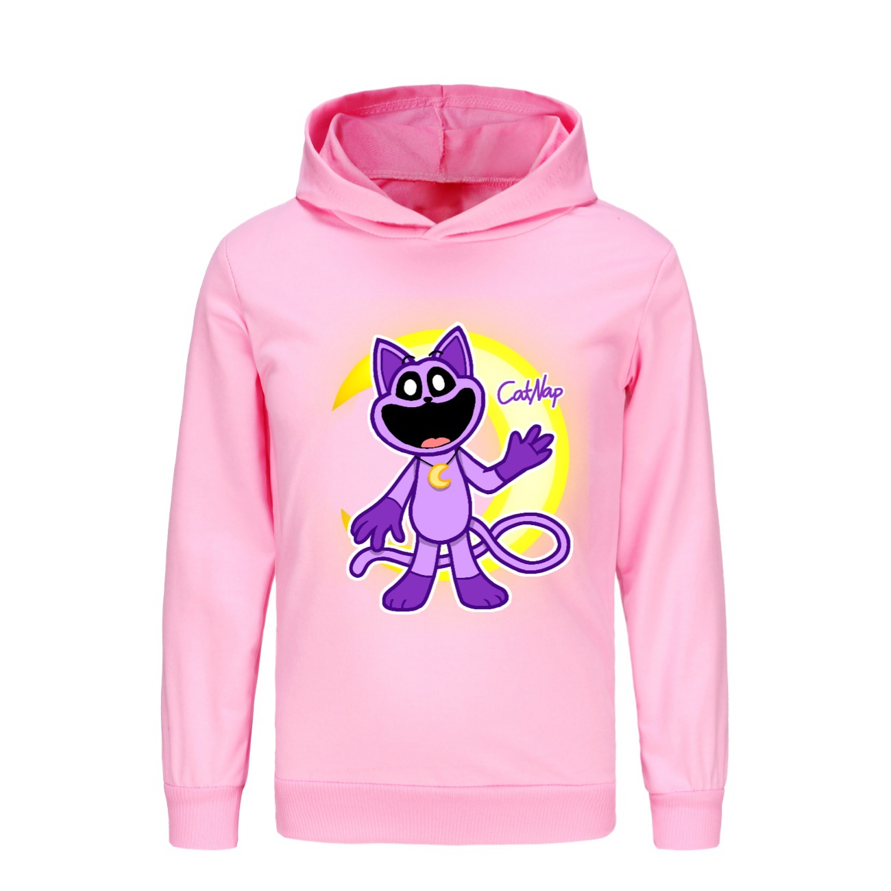 Kids Boys Girls Smiling Critters Hoodie Catnap Sweatshirt Casual Jumper Pullover - Picture 47 of 55