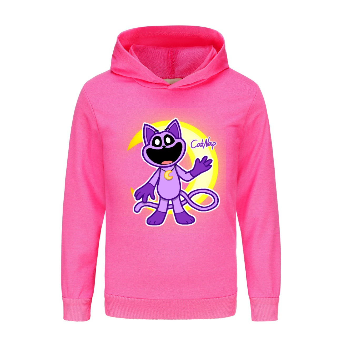 Kids Boys Girls Smiling Critters Hoodie Catnap Sweatshirt Casual Jumper Pullover - Picture 48 of 55