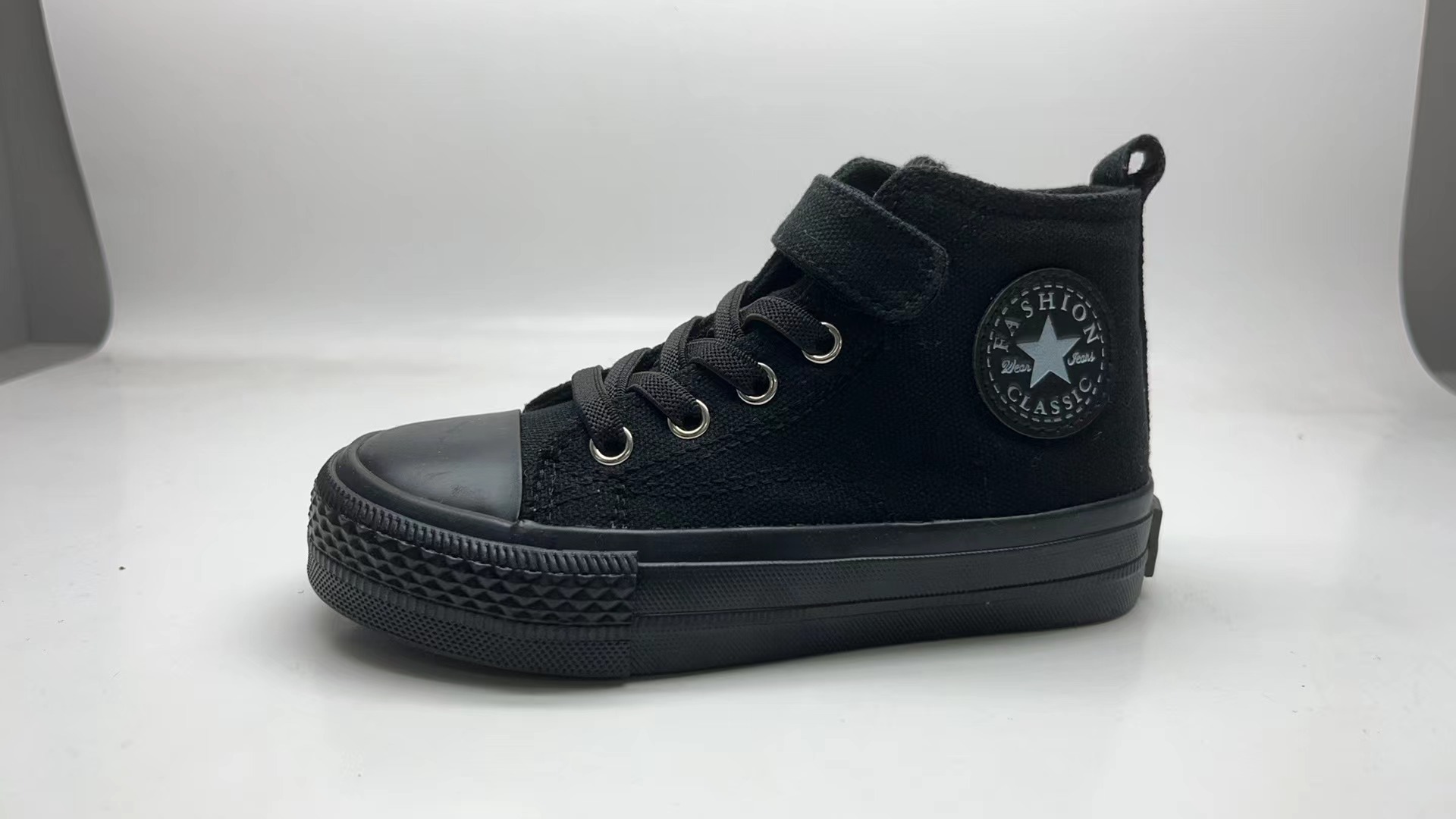 Kids Boys Girls Canvas Trainers Shoes High Top Casual Sneakers School Walking UK - Picture 27 of 27