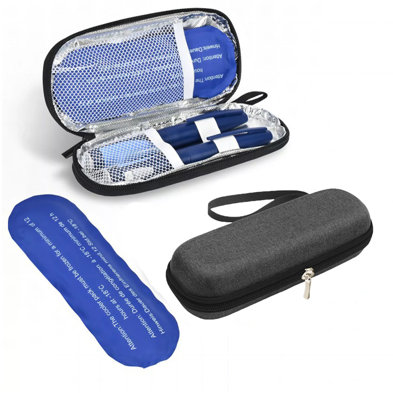 Insulin Pen Cooler Travel Case Diabetic Medication Insulated with 2 Ice Pack