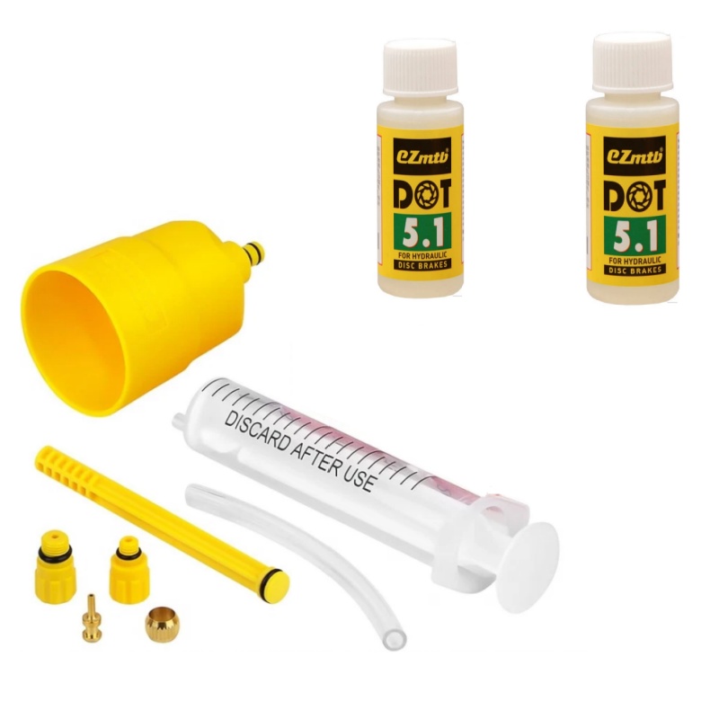 Hydraulic Disc MTB Bike Brake Bleed Kit, Oil Mineral, For Shimano Tektro Magura