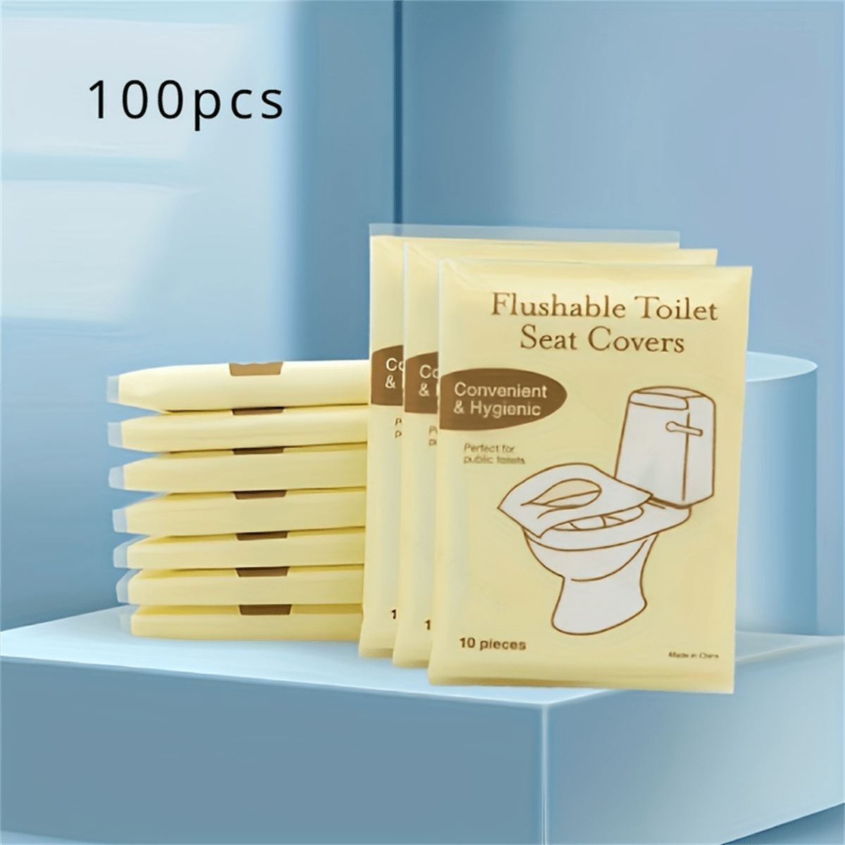 10-100Pcs Toilet Seat Covers Disposable Paper Hygienic Flushable Travel Pocket - Picture 14 of 15