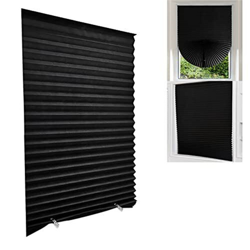 UK Self-Adhesive Pleated Blind Office Kitchen Balcony Door Window Curtain Shades - Picture 20 of 20