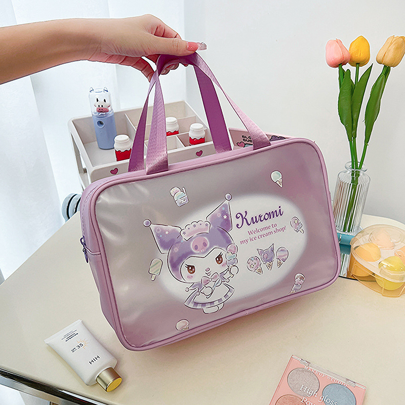 Hello Kitty Cosmetic Case Makeup Bag Handbag Tote Organizer Travel Storage  Bags