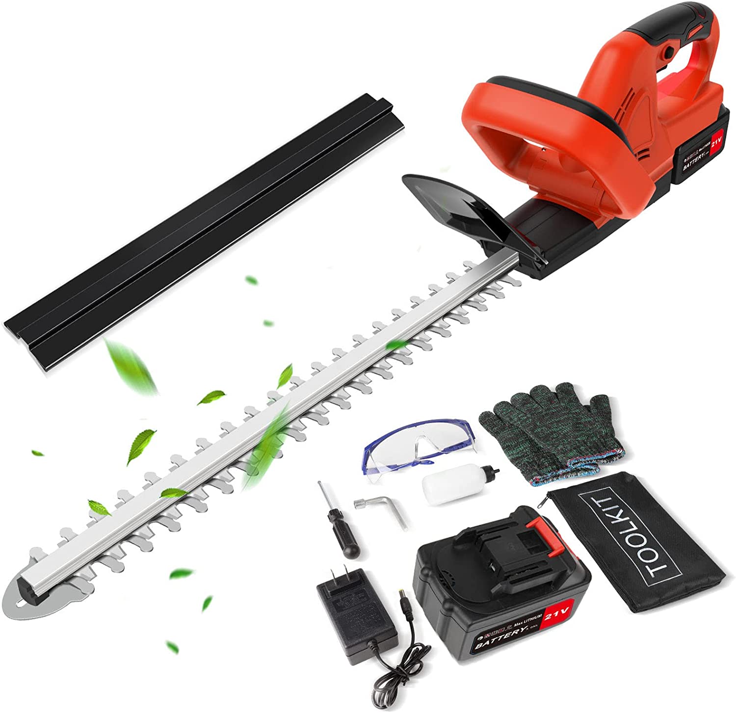21V Cordless Hedge Trimmer,Electric Tree Pruner Trimmer Branch Cutter for Makita