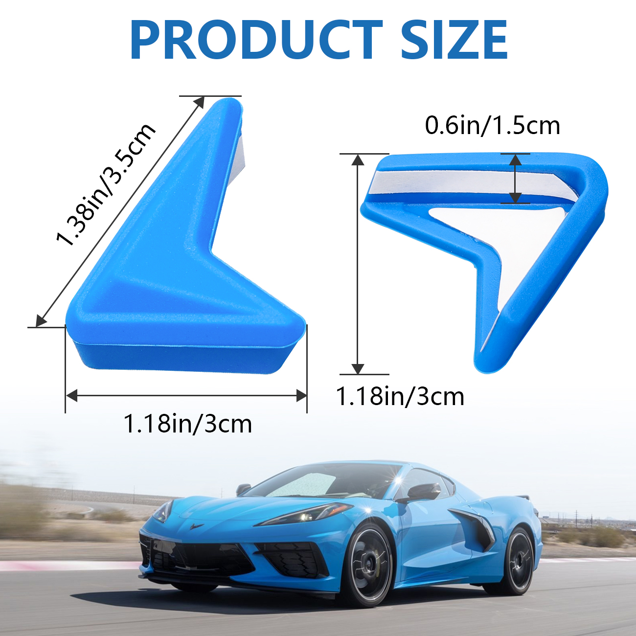 Anti-Collision Vehicle Door Corner Protector for Chevrolet Corvette C8 2020-2024 - Picture 22 of 25