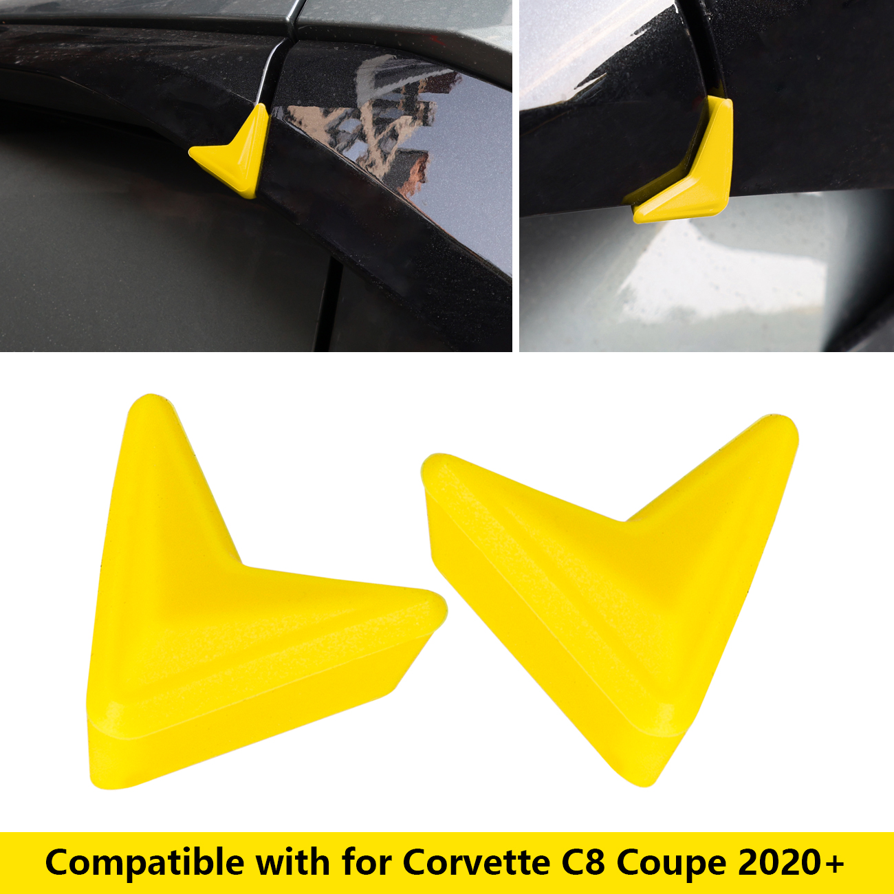 Anti-Collision Vehicle Door Corner Protector for Chevrolet Corvette C8 2020-2024 - Picture 14 of 25