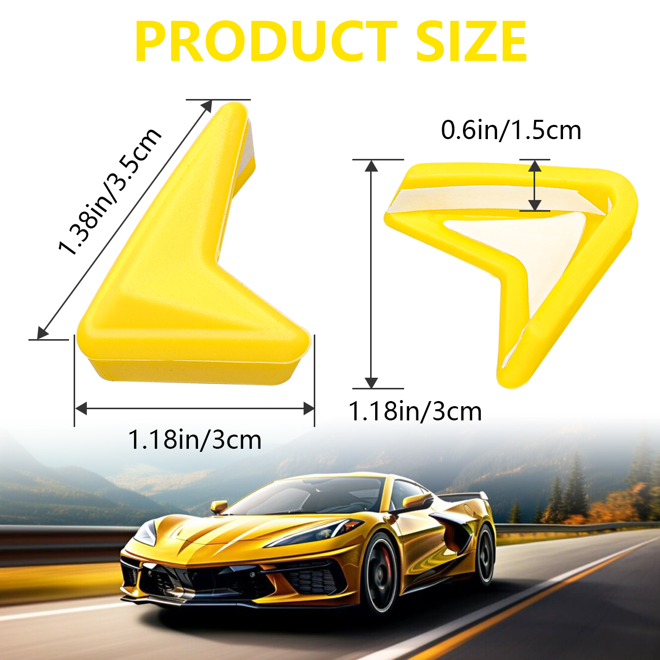 Anti-Collision Vehicle Door Corner Protector for Chevrolet Corvette C8 2020-2024 - Picture 19 of 25